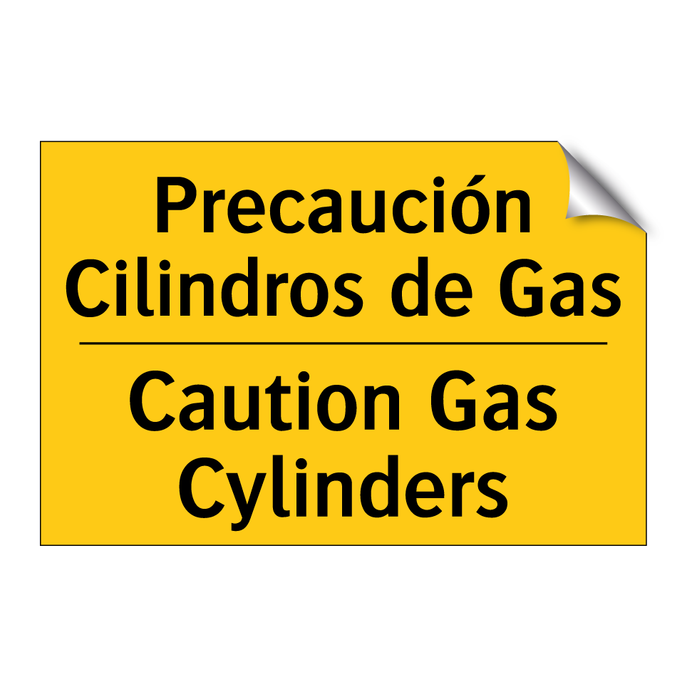 Precaución Cilindros de Gas - Caution Gas Cylinders