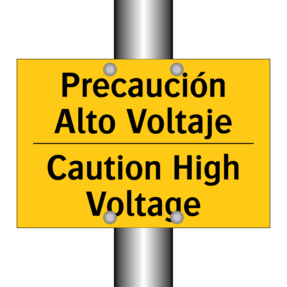 Precaución Alto Voltaje - Caution High Voltage