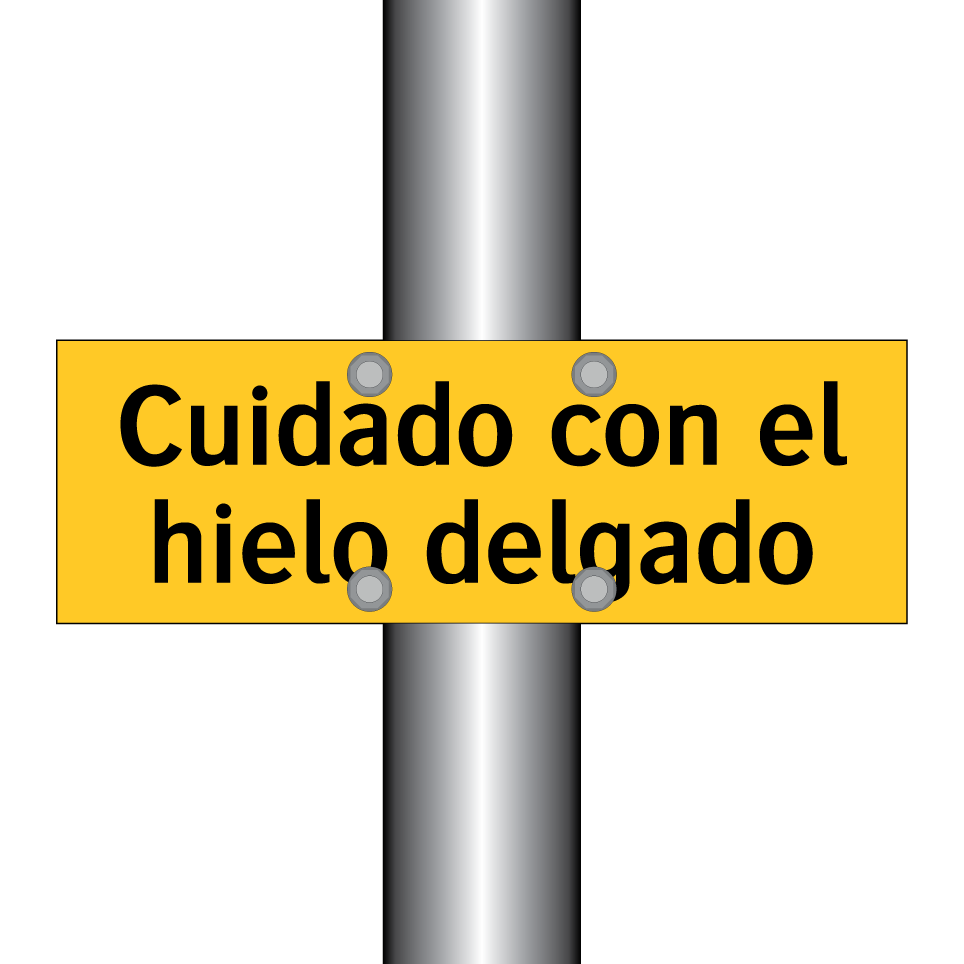 Cuidado con el hielo delgado