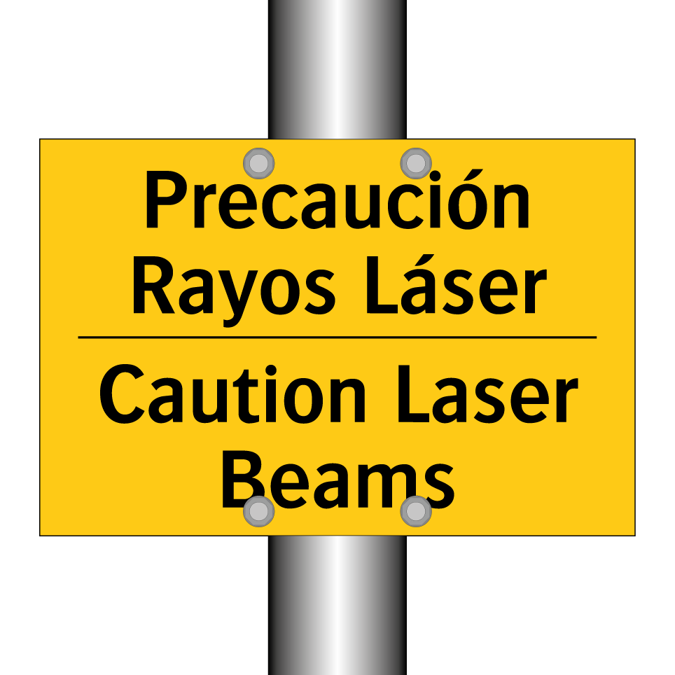 Precaución Rayos Láser - Caution Laser Beams