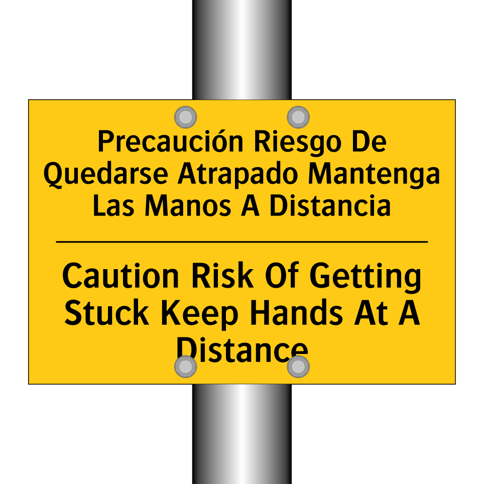 Precaución Riesgo De Quedarse Atrapado Mantenga Las Manos A Distancia - Caution Risk Of Getting Stuck Keep Hands At A Distance