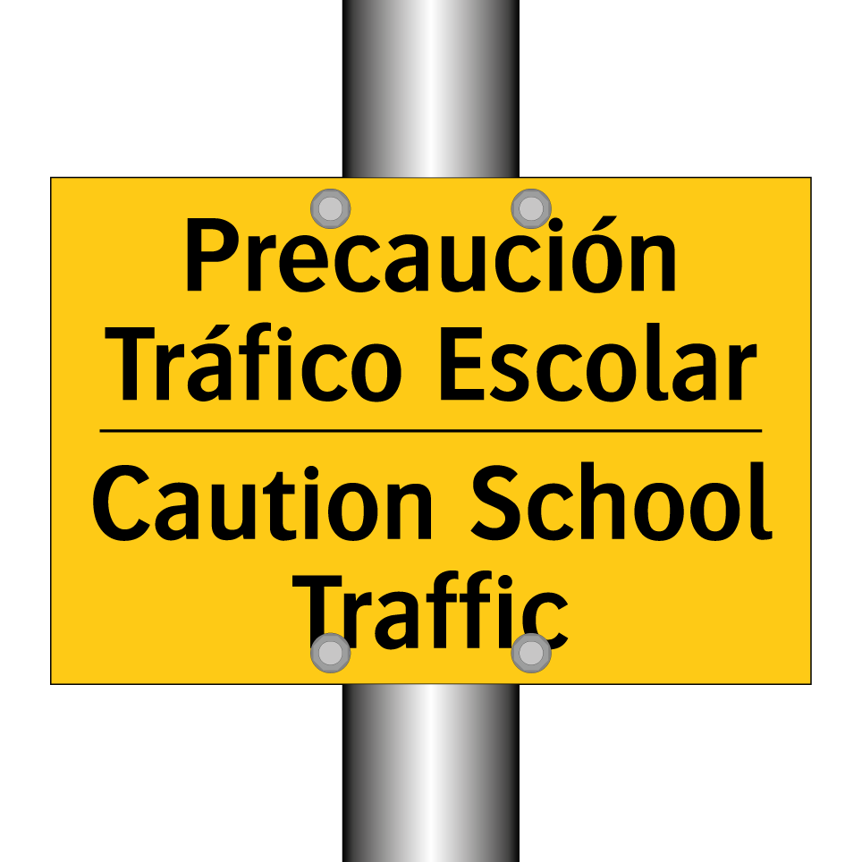 Precaución Tráfico Escolar - Caution School Traffic