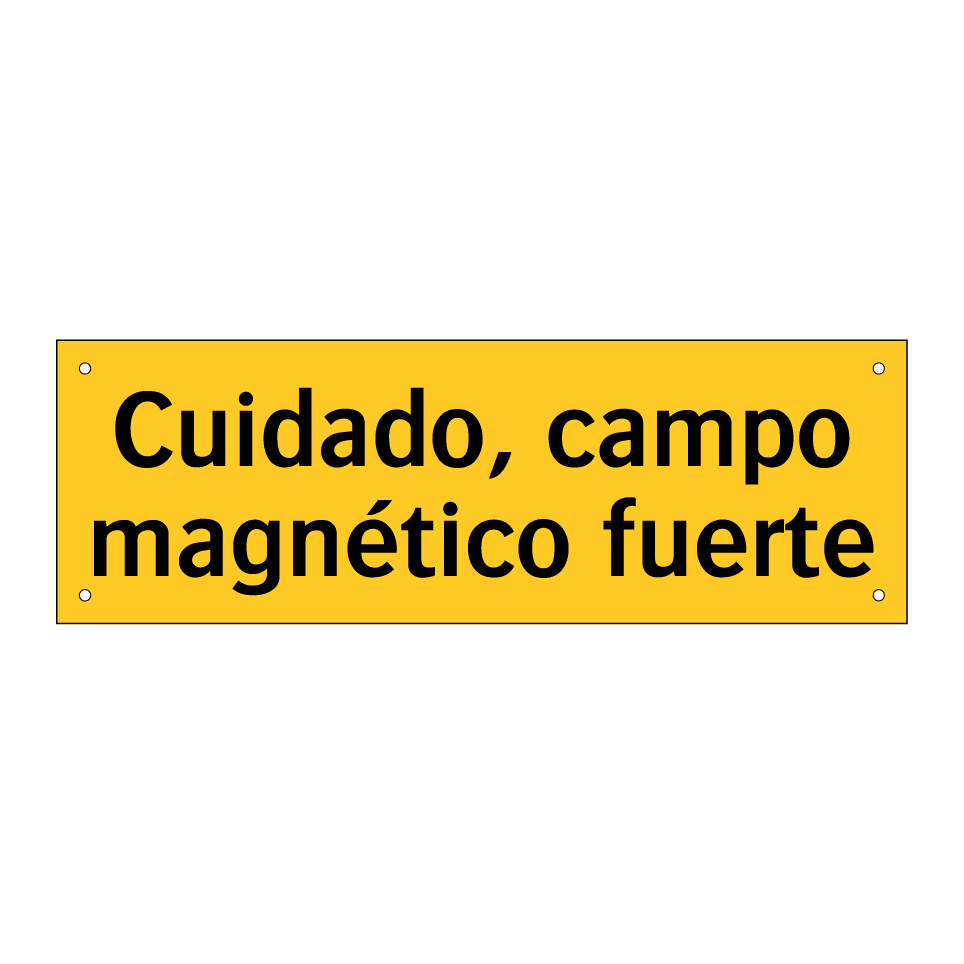 Cuidado, campo magnético fuerte