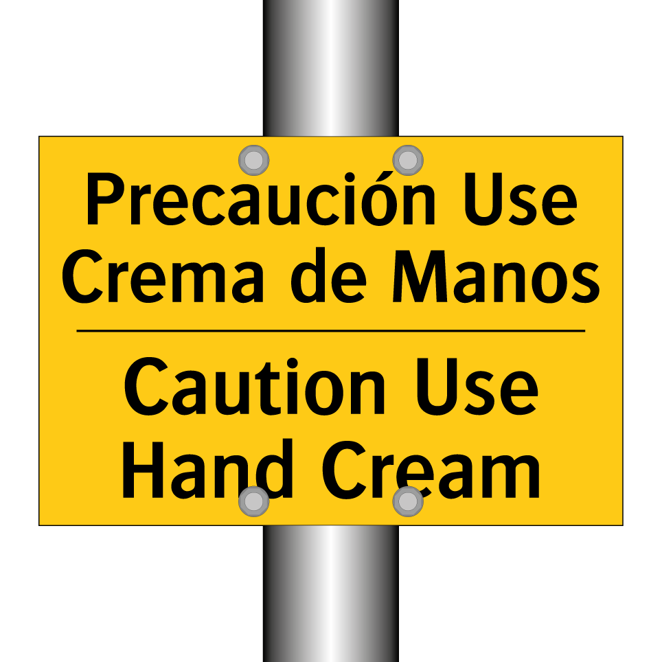 Precaución Use Crema de Manos - Caution Use Hand Cream