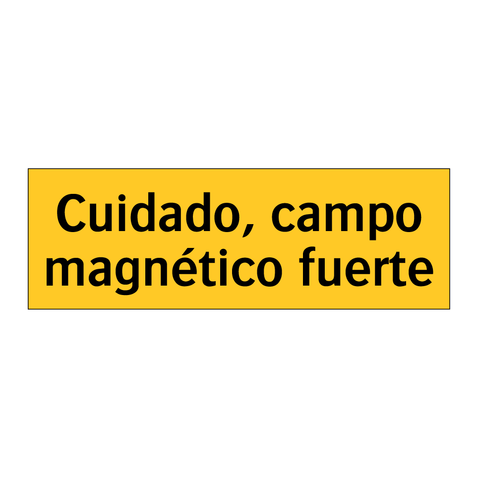 Cuidado, campo magnético fuerte