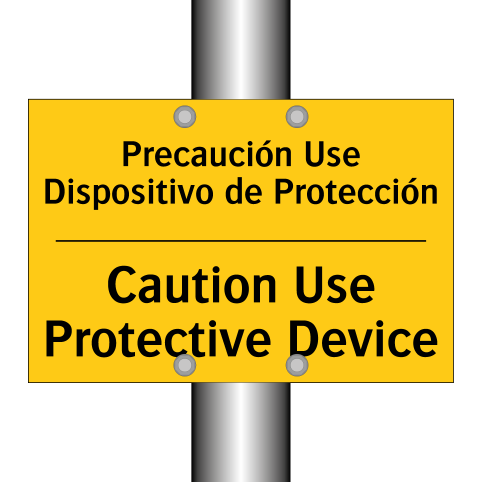Precaución Use Dispositivo de Protección - Caution Use Protective Device