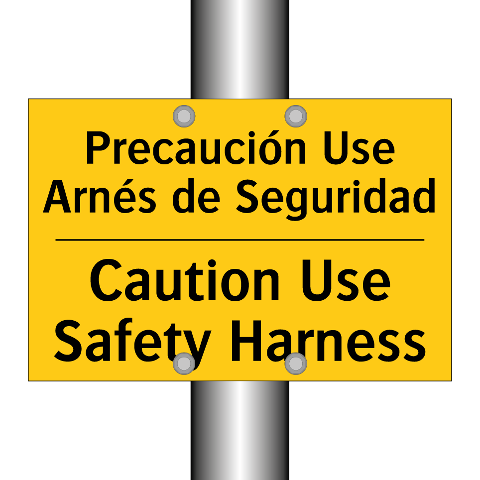 Precaución Use Arnés de Seguridad - Caution Use Safety Harness