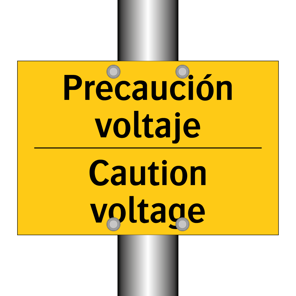 Precaución voltaje - Caution voltage