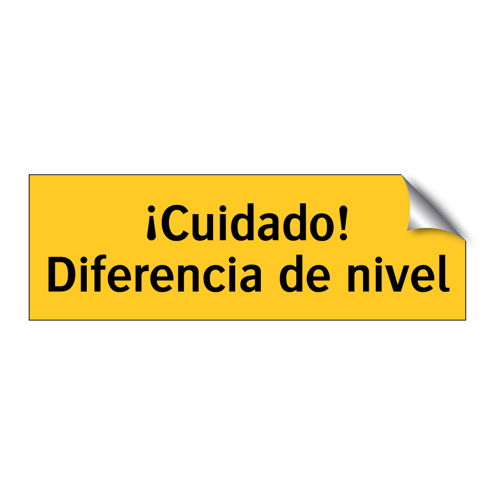 ¡Cuidado! Diferencia de nivel
