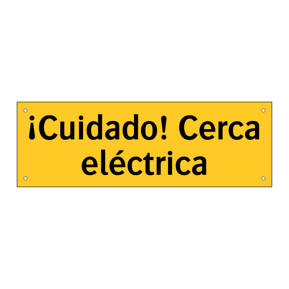 ¡Cuidado! Cerca eléctrica