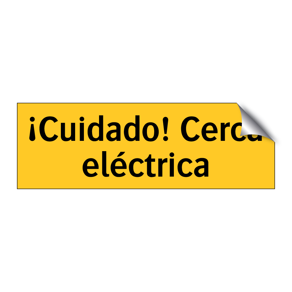 ¡Cuidado! Cerca eléctrica