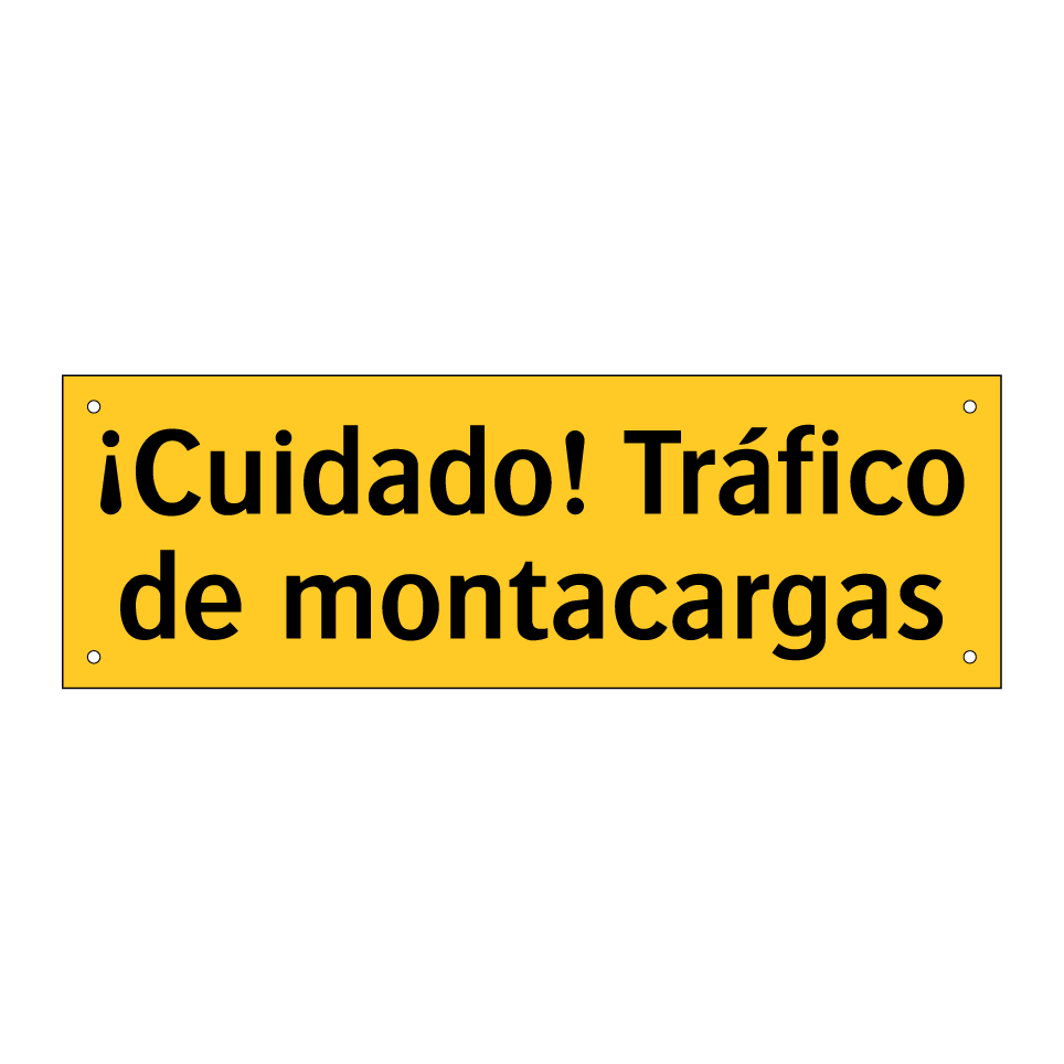 ¡Cuidado! Tráfico de montacargas