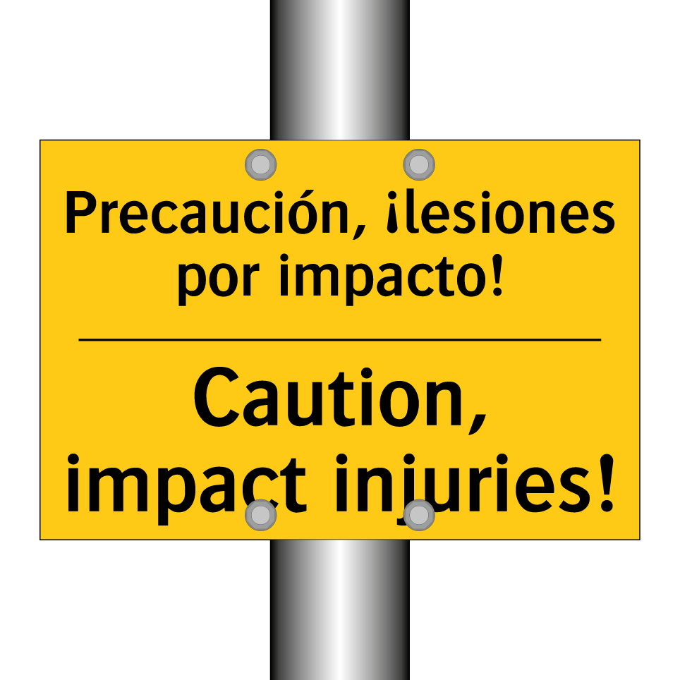 Precaución, ¡lesiones por impacto! - Caution, impact injuries!