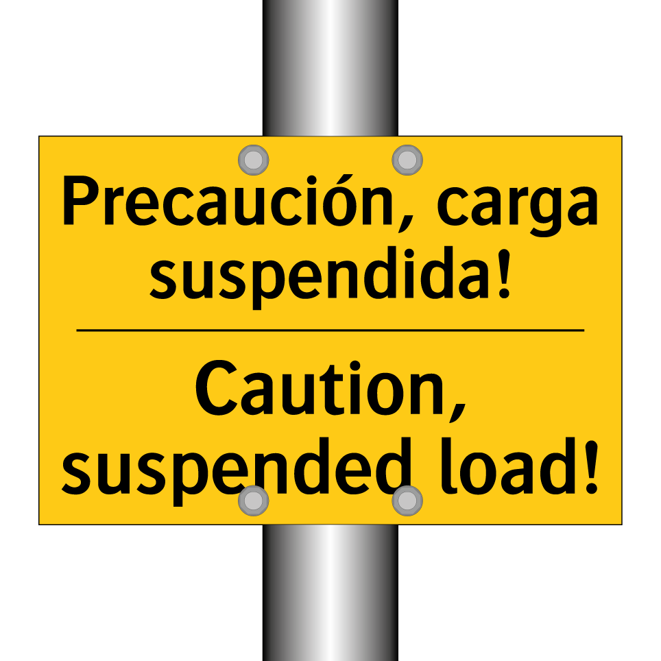 Precaución, carga suspendida! - Caution, suspended load!