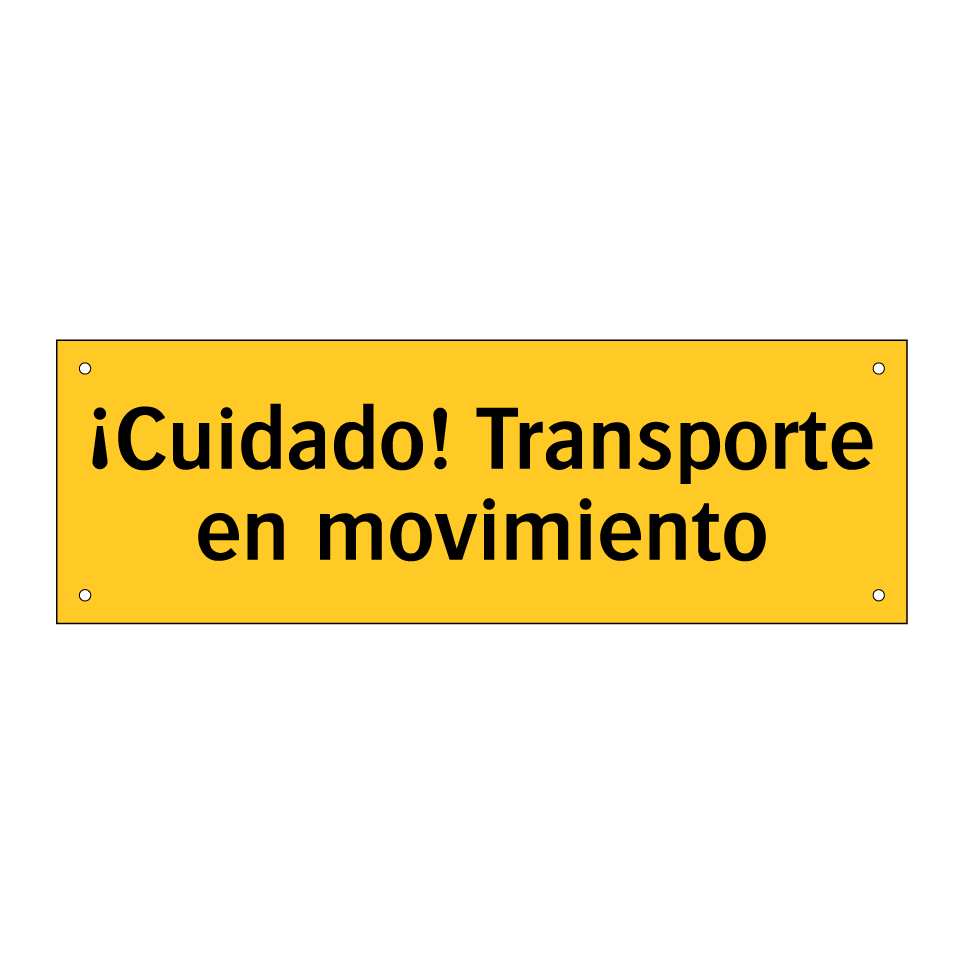 ¡Cuidado! Transporte en movimiento