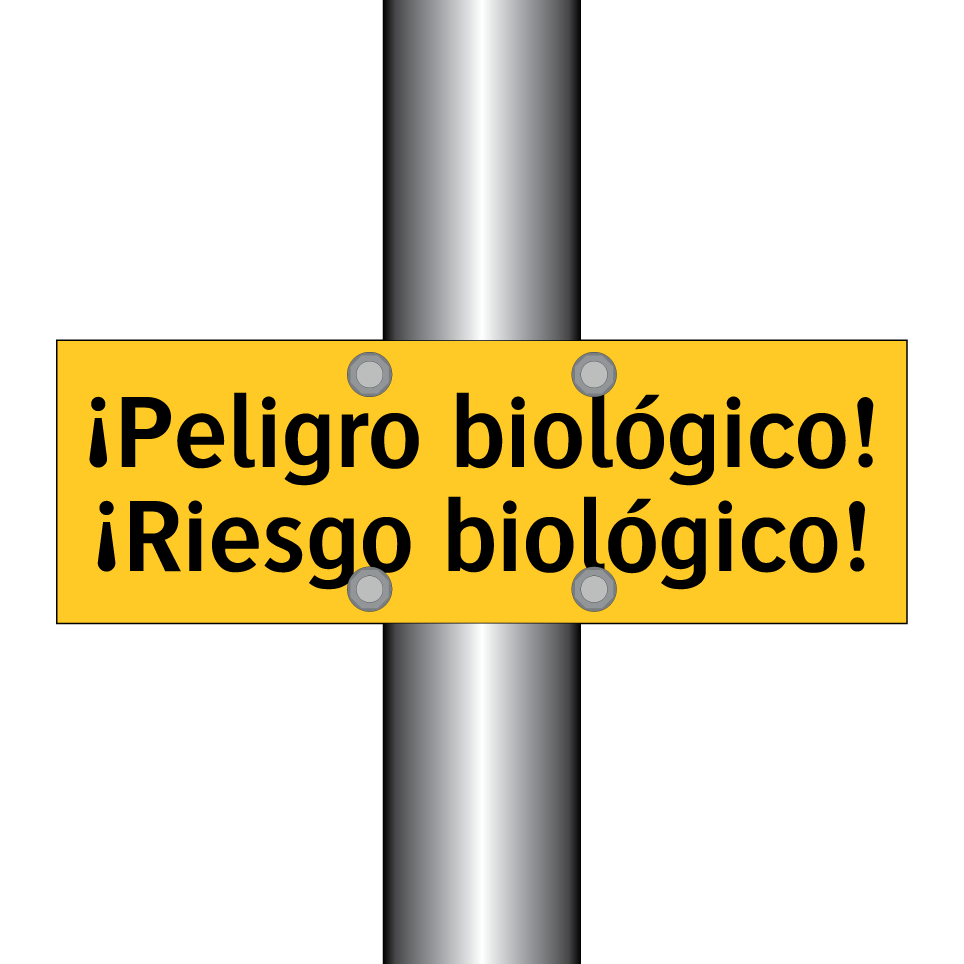 ¡Peligro biológico! ¡Riesgo biológico!