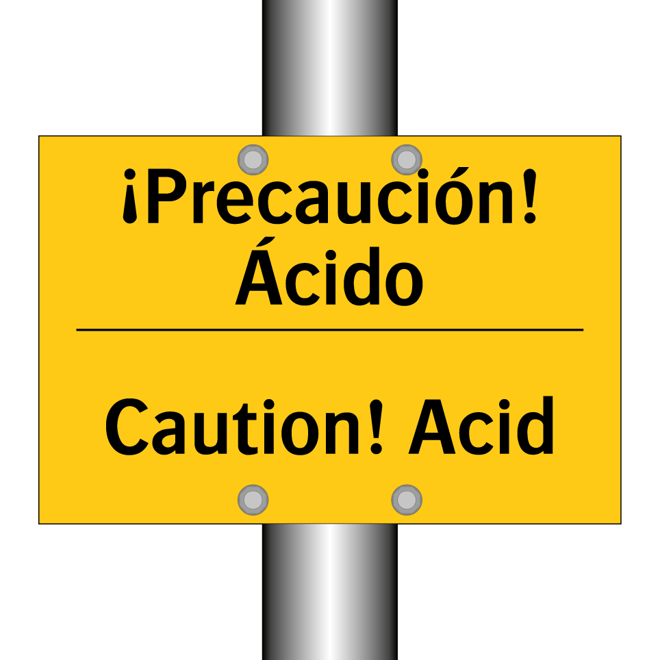 ¡Precaución! Ácido - Caution! Acid