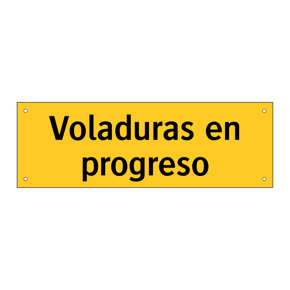 Voladuras en progreso