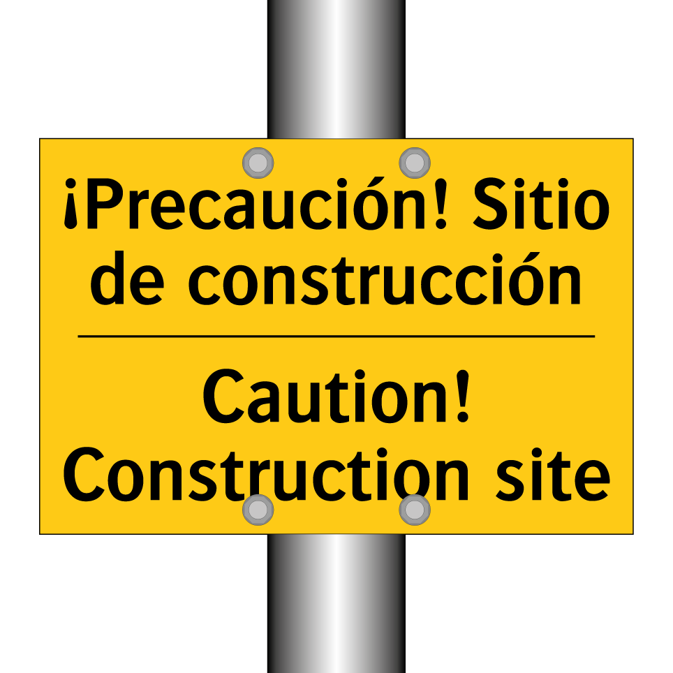 ¡Precaución! Sitio de construcción - Caution! Construction site