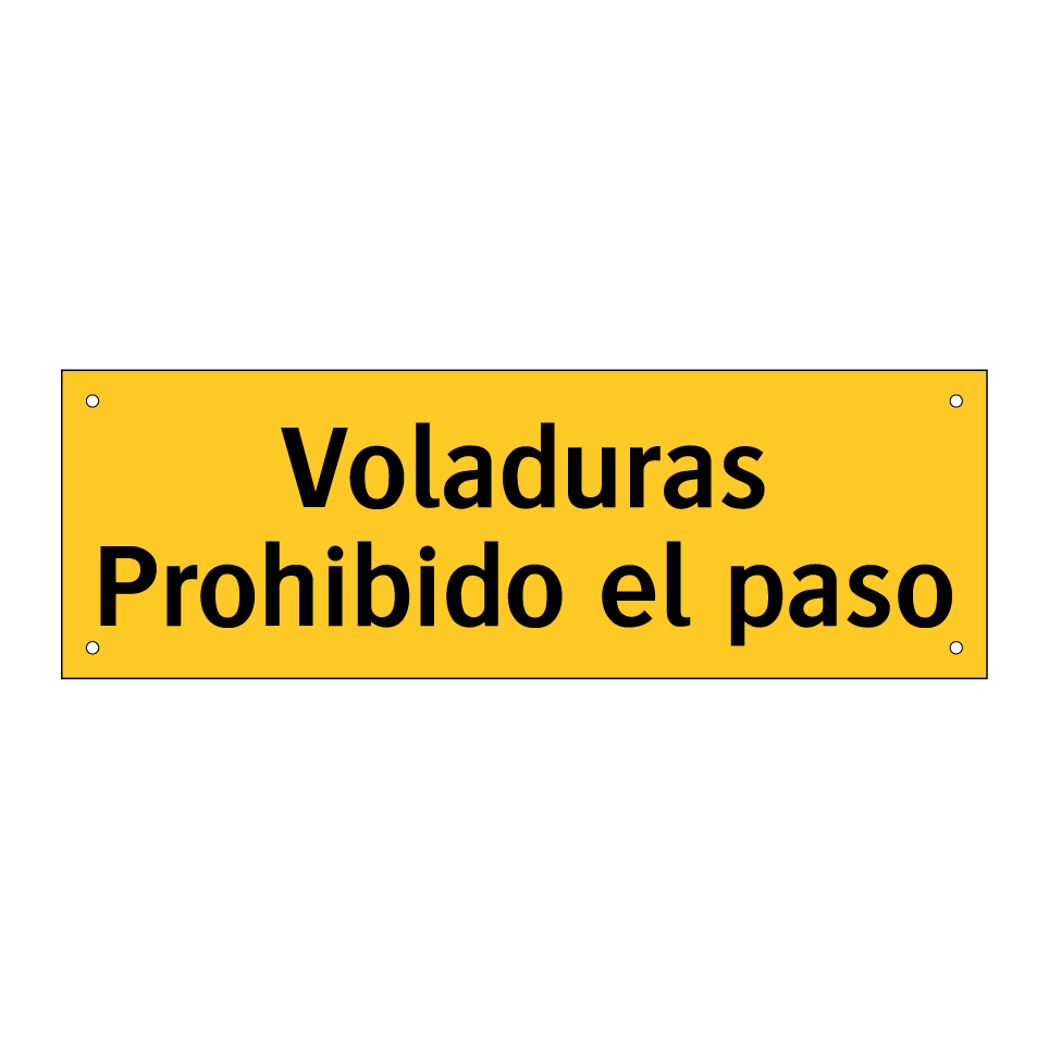 Voladuras Prohibido el paso