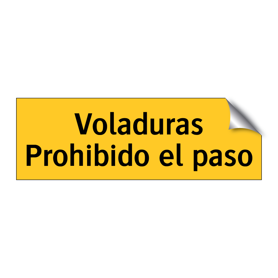 Voladuras Prohibido el paso