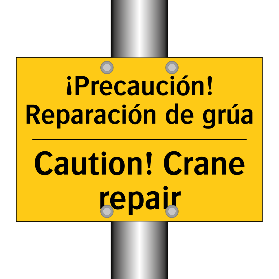 ¡Precaución! Reparación de grúa - Caution! Crane repair