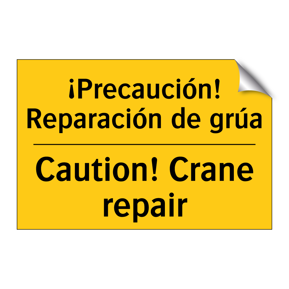 ¡Precaución! Reparación de grúa - Caution! Crane repair