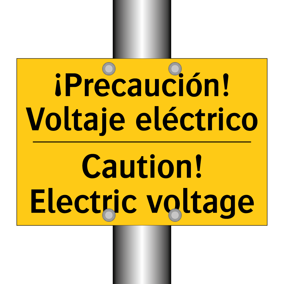 ¡Precaución! Voltaje eléctrico - Caution! Electric voltage