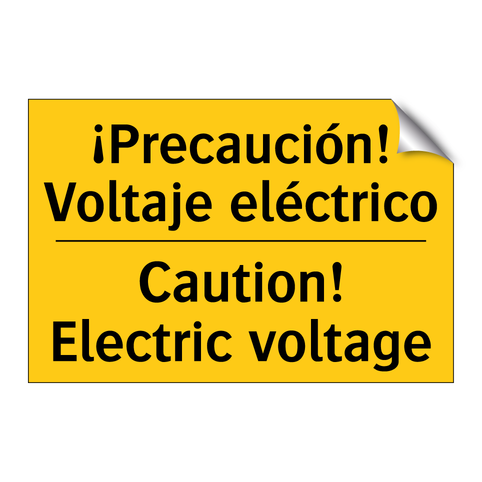 ¡Precaución! Voltaje eléctrico - Caution! Electric voltage