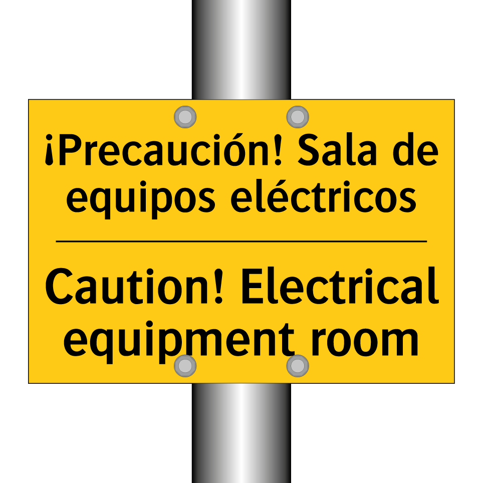 ¡Precaución! Sala de equipos eléctricos - Caution! Electrical equipment room