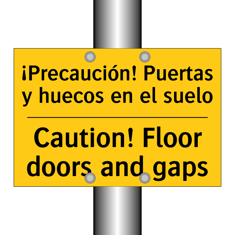 ¡Precaución! Puertas y huecos en el suelo - Caution! Floor doors and gaps