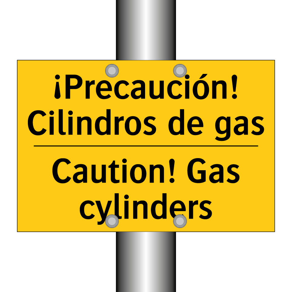 ¡Precaución! Cilindros de gas - Caution! Gas cylinders