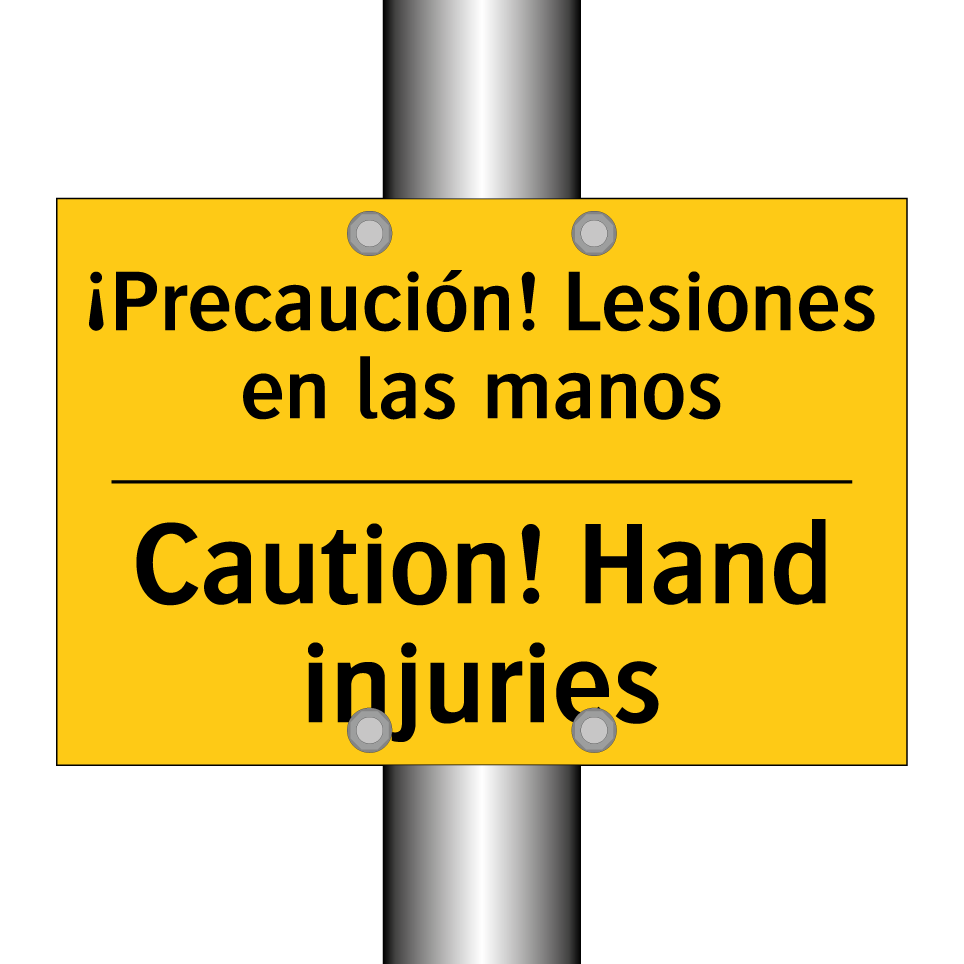 ¡Precaución! Lesiones en las manos - Caution! Hand injuries