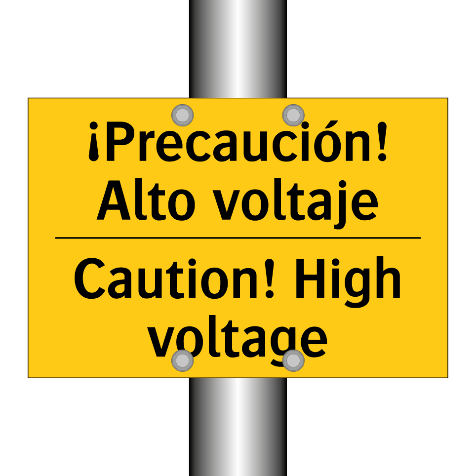 ¡Precaución! Alto voltaje - Caution! High voltage