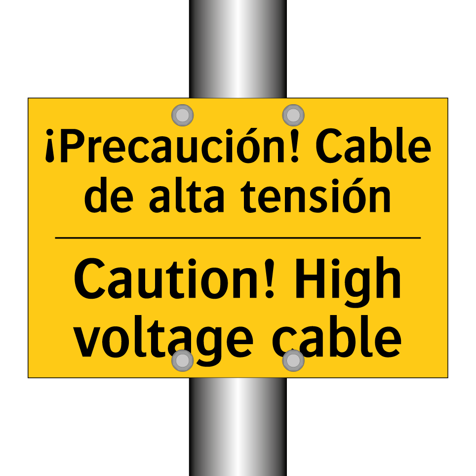 ¡Precaución! Cable de alta tensión - Caution! High voltage cable