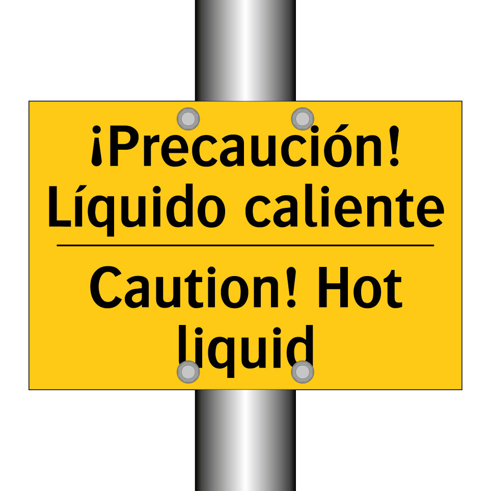 ¡Precaución! Líquido caliente - Caution! Hot liquid