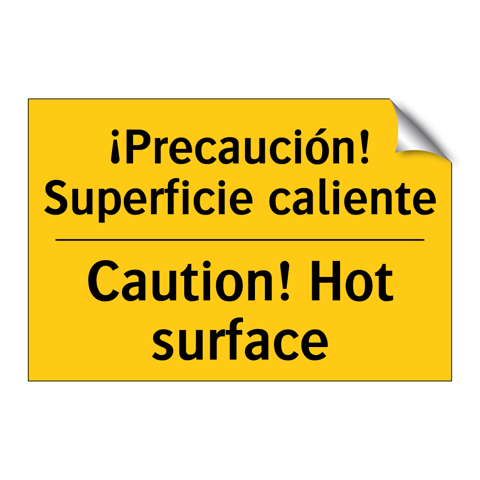 ¡Precaución! Superficie caliente - Caution! Hot surface