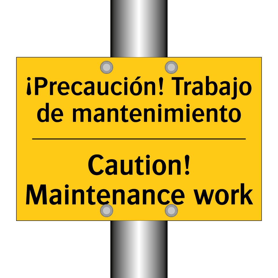 ¡Precaución! Trabajo de mantenimiento - Caution! Maintenance work