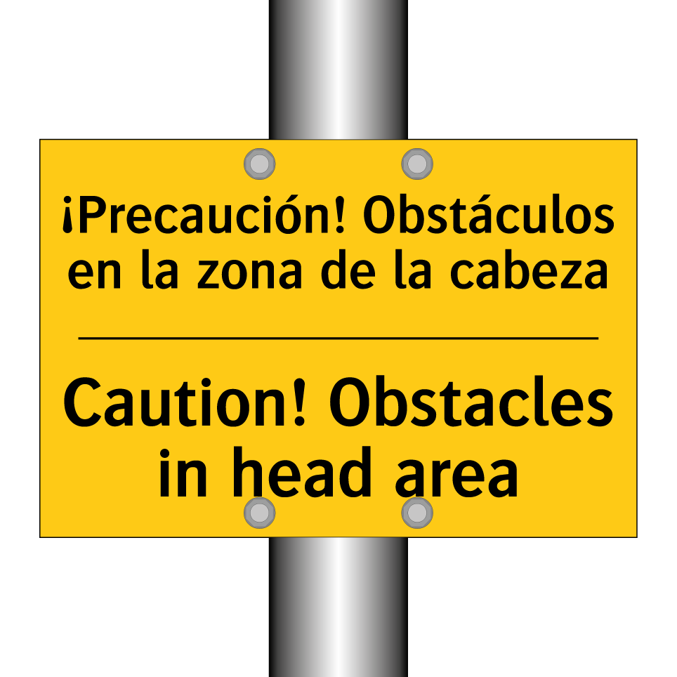 ¡Precaución! Obstáculos en la zona de la cabeza - Caution! Obstacles in head area