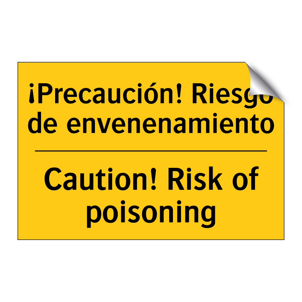 ¡Precaución! Riesgo de envenenamiento - Caution! Risk of poisoning