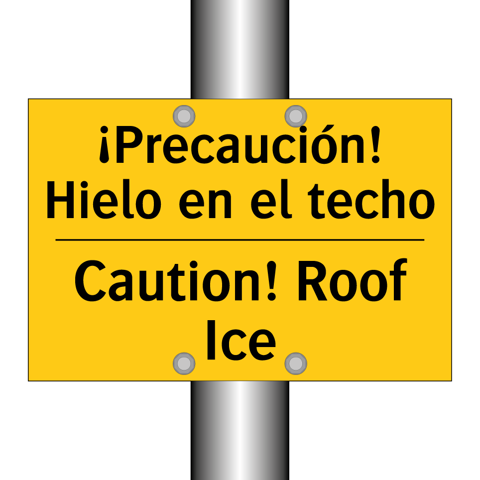 ¡Precaución! Hielo en el techo - Caution! Roof Ice