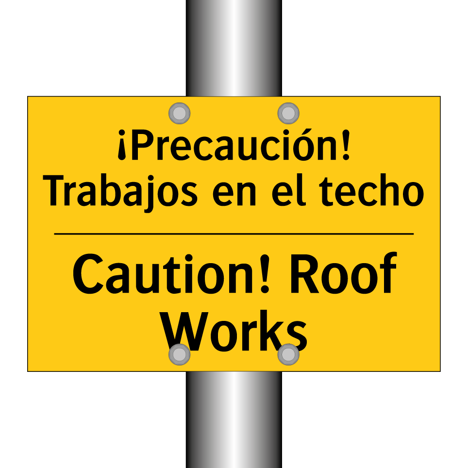 ¡Precaución! Trabajos en el techo - Caution! Roof Works