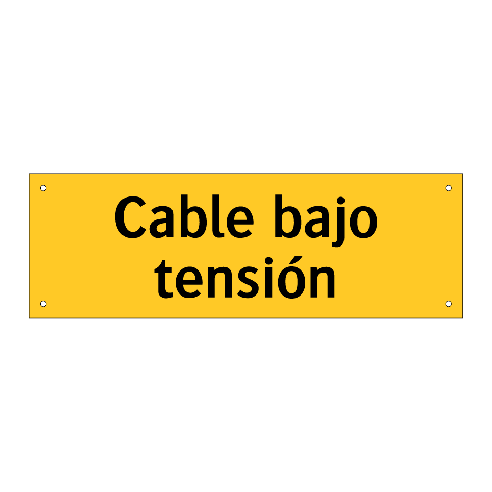 Cable bajo tensión