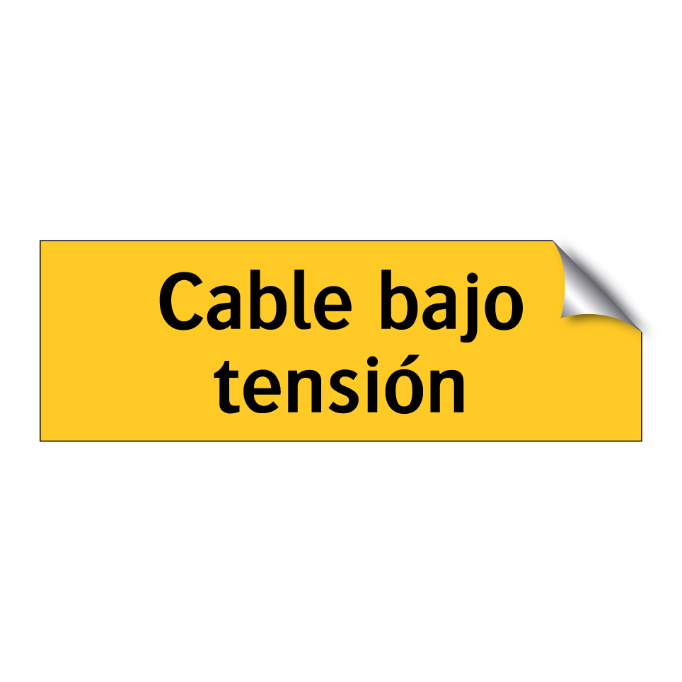 Cable bajo tensión