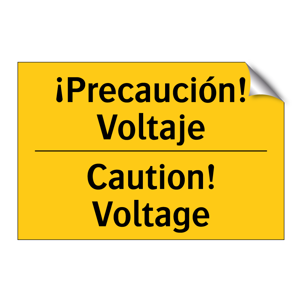 ¡Precaución! Voltaje - Caution! Voltage