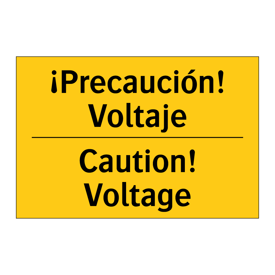 ¡Precaución! Voltaje - Caution! Voltage