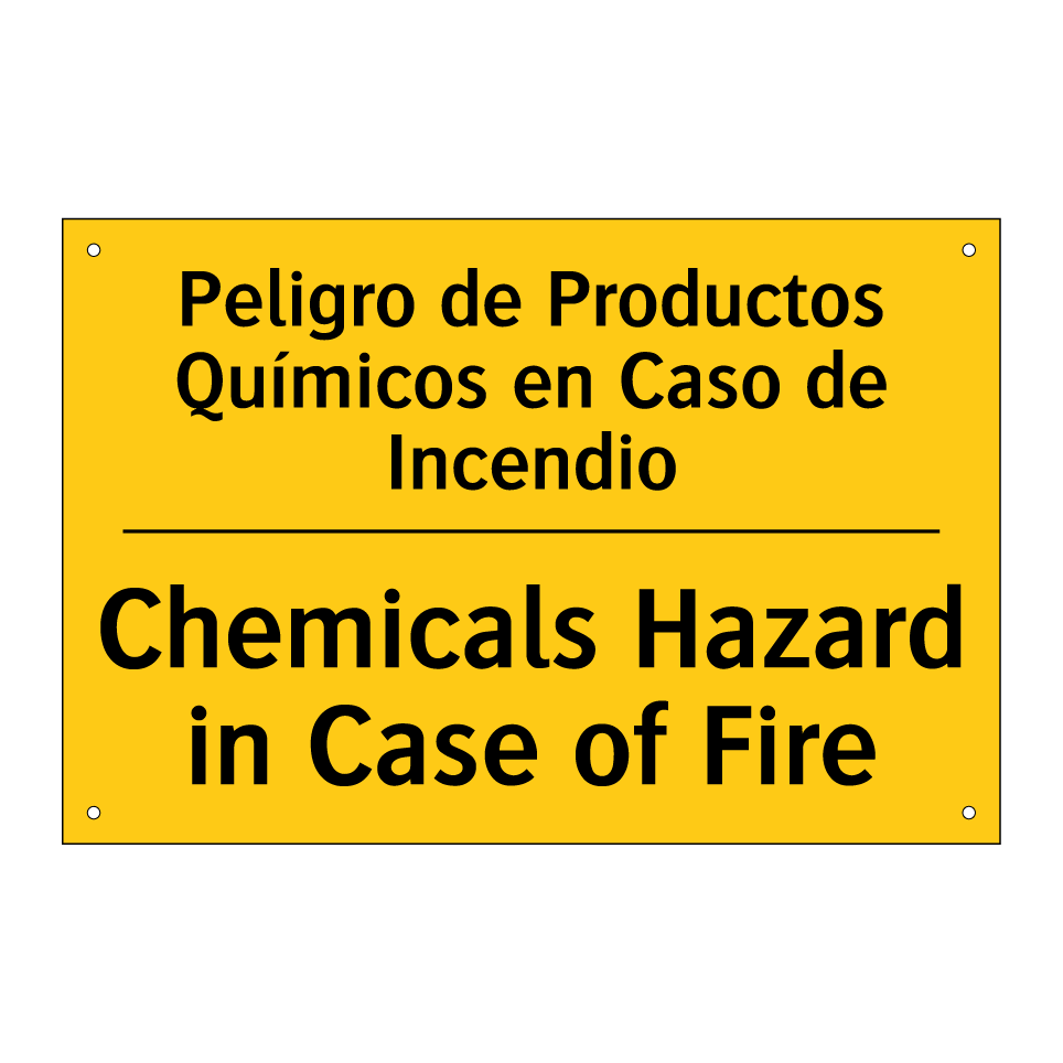Peligro de Productos Químicos en Caso de Incendio - Chemicals Hazard in Case of Fire