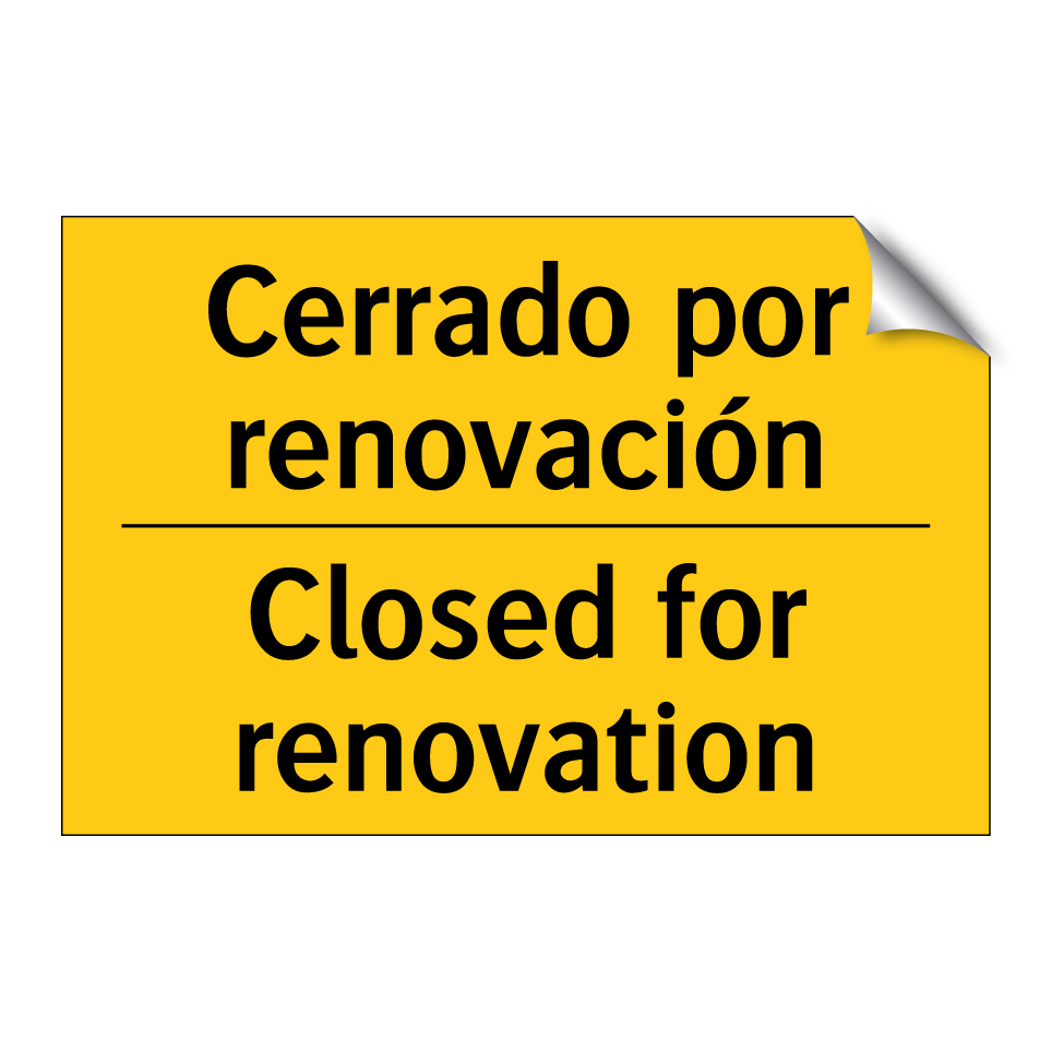 Cerrado por renovación - Closed for renovation