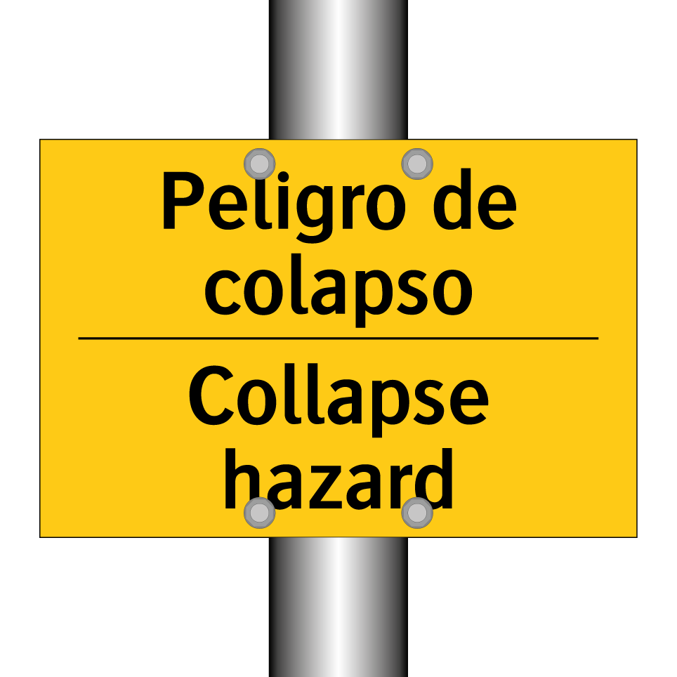 Peligro de colapso - Collapse hazard