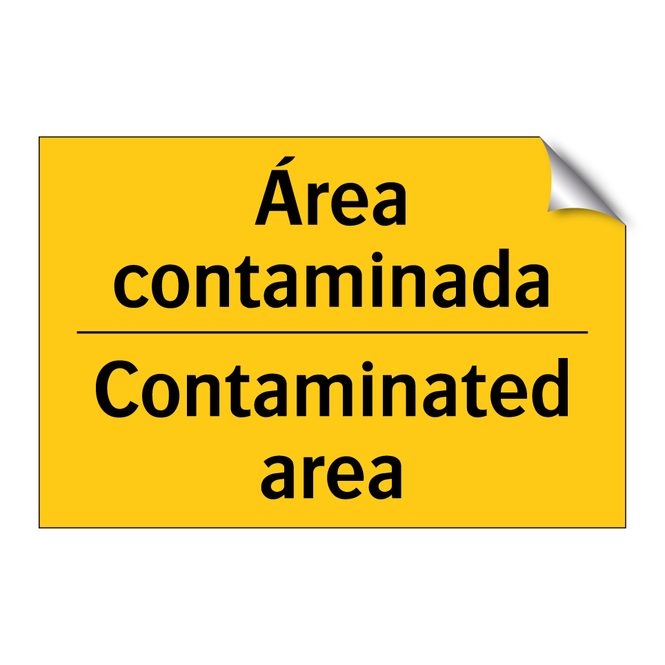 Área contaminada - Contaminated area